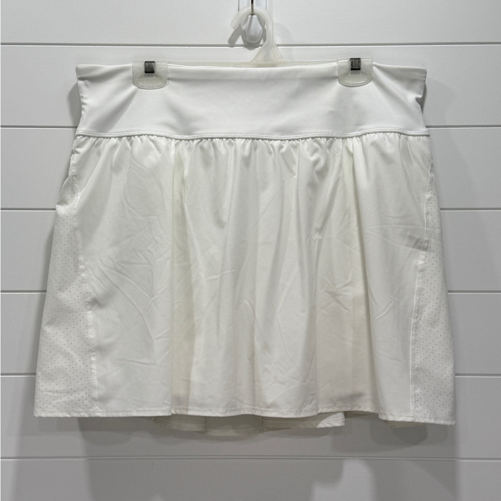 SPANX Classic white tennis skort